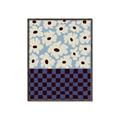 Picture of Blue Patterned Floral Perfection  _GroupedProduct_Rectangle_Portrait_Canvas_Framed_