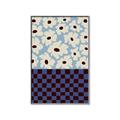 Picture of Blue Patterned Floral Perfection  _GroupedProduct_Rectangle_Portrait_Canvas_Framed_