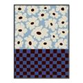 Picture of Blue Patterned Floral Perfection  _GroupedProduct_Rectangle_Portrait_Canvas_Framed_