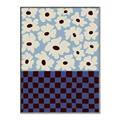 Picture of Blue Patterned Floral Perfection  _GroupedProduct_Rectangle_Portrait_Canvas_Framed_