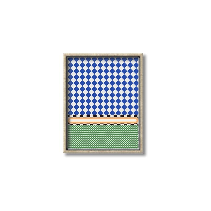 Picture of Psychedelic Checkered Aura _GroupedProduct_Rectangle_Portrait_Canvas_Framed_