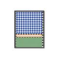 Picture of Psychedelic Checkered Aura _GroupedProduct_Rectangle_Portrait_Canvas_Framed_