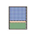 Picture of Psychedelic Checkered Aura _GroupedProduct_Rectangle_Portrait_Canvas_Framed_