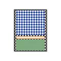Picture of Psychedelic Checkered Aura _GroupedProduct_Rectangle_Portrait_Canvas_Framed_