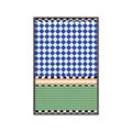 Picture of Psychedelic Checkered Aura _GroupedProduct_Rectangle_Portrait_Canvas_Framed_