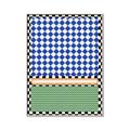 Picture of Psychedelic Checkered Aura _GroupedProduct_Rectangle_Portrait_Canvas_Framed_