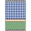 Picture of Psychedelic Checkered Aura _GroupedProduct_Rectangle_Portrait_Canvas_Framed_
