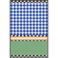 Picture of Psychedelic Checkered Aura _GroupedProduct_Rectangle_Portrait_Canvas_Framed_