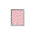 Picture of Pink Checkered Symphony _GroupedProduct_Rectangle_Portrait_Canvas_Framed_