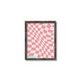 Picture of Pink Checkered Symphony _GroupedProduct_Rectangle_Portrait_Canvas_Framed_