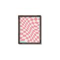 Picture of Pink Checkered Symphony _GroupedProduct_Rectangle_Portrait_Canvas_Framed_