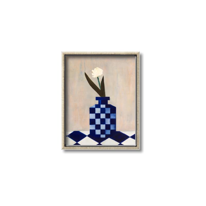 Picture of Kaleidoscopic Vase _GroupedProduct_Rectangle_Portrait_Canvas_Framed_