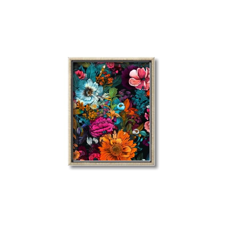 Picture of Chromatic Meadow of Flowers _GroupedProduct_Rectangle_Portrait_Canvas_Framed_