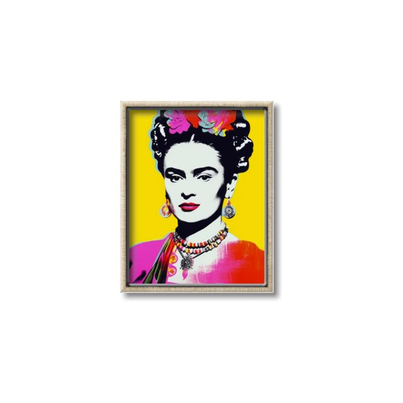 Picture of Botanical Bliss of Frida _GroupedProduct_Rectangle_Portrait_Canvas_Framed_