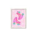 Picture of Pink Roller Skates _GroupedProduct_Rectangle_Portrait_Framed_Matted_