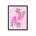 Picture of Pink Roller Skates _GroupedProduct_Rectangle_Portrait_Framed_Matted_