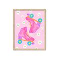 Picture of Pink Roller Skates _GroupedProduct_Rectangle_Portrait_Framed_Matted_