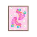 Picture of Pink Roller Skates _GroupedProduct_Rectangle_Portrait_Framed_Matted_