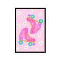 Picture of Pink Roller Skates _GroupedProduct_Rectangle_Portrait_Framed_Matted_