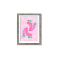 Picture of Pink Roller Skates _GroupedProduct_Rectangle_Portrait_Framed_Matted_