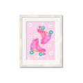 Picture of Pink Roller Skates _GroupedProduct_Rectangle_Portrait_Framed_Matted_