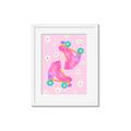 Picture of Pink Roller Skates _GroupedProduct_Rectangle_Portrait_Framed_Matted_
