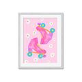 Picture of Pink Roller Skates _GroupedProduct_Rectangle_Portrait_Framed_Matted_