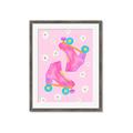 Picture of Pink Roller Skates _GroupedProduct_Rectangle_Portrait_Framed_Matted_