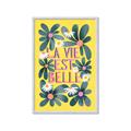 Picture of La Vie Est Belle Foliage _GroupedProduct_Rectangle_Portrait_Framed_Matted_