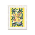 Picture of La Vie Est Belle Foliage _GroupedProduct_Rectangle_Portrait_Framed_Matted_