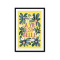Picture of La Vie Est Belle Foliage _GroupedProduct_Rectangle_Portrait_Framed_Matted_
