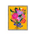 Picture of Red Chromatic Flowers _GroupedProduct_Rectangle_Portrait_Framed_Matted_