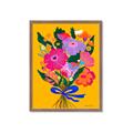 Picture of Red Chromatic Flowers _GroupedProduct_Rectangle_Portrait_Framed_Matted_