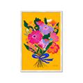 Picture of Red Chromatic Flowers _GroupedProduct_Rectangle_Portrait_Framed_Matted_