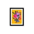 Picture of Red Chromatic Flowers _GroupedProduct_Rectangle_Portrait_Framed_Matted_