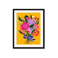 Picture of Red Chromatic Flowers _GroupedProduct_Rectangle_Portrait_Framed_Matted_