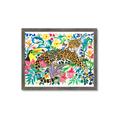 Picture of Vibrant Fusion Jaguar _GroupedProduct_Rectangle_Landscape_Framed_Matted_