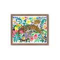 Picture of Vibrant Fusion Jaguar _GroupedProduct_Rectangle_Landscape_Framed_Matted_