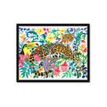 Picture of Vibrant Fusion Jaguar _GroupedProduct_Rectangle_Landscape_Framed_Matted_