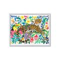 Picture of Vibrant Fusion Jaguar _GroupedProduct_Rectangle_Landscape_Framed_Matted_