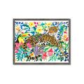 Picture of Vibrant Fusion Jaguar _GroupedProduct_Rectangle_Landscape_Framed_Matted_