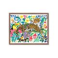 Picture of Vibrant Fusion Jaguar _GroupedProduct_Rectangle_Landscape_Framed_Matted_