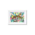 Picture of Vibrant Fusion Jaguar _GroupedProduct_Rectangle_Landscape_Framed_Matted_