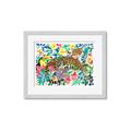 Picture of Vibrant Fusion Jaguar _GroupedProduct_Rectangle_Landscape_Framed_Matted_