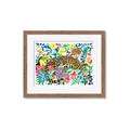 Picture of Vibrant Fusion Jaguar _GroupedProduct_Rectangle_Landscape_Framed_Matted_
