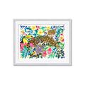 Picture of Vibrant Fusion Jaguar _GroupedProduct_Rectangle_Landscape_Framed_Matted_