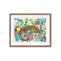 Picture of Vibrant Fusion Jaguar _GroupedProduct_Rectangle_Landscape_Framed_Matted_