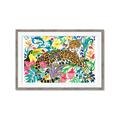 Picture of Vibrant Fusion Jaguar _GroupedProduct_Rectangle_Landscape_Framed_Matted_