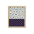 Picture of Blue Patterned Floral Perfection  _GroupedProduct_Rectangle_Portrait_Framed_Matted_