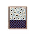 Picture of Blue Patterned Floral Perfection  _GroupedProduct_Rectangle_Portrait_Framed_Matted_